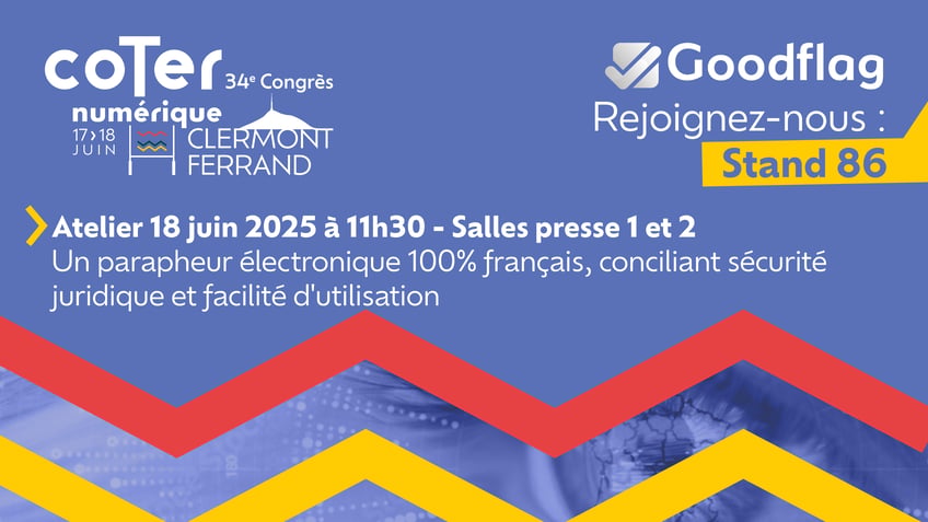 Retrouvez Goodflag au CoTer numérique 2025 à Clermont-Ferrand