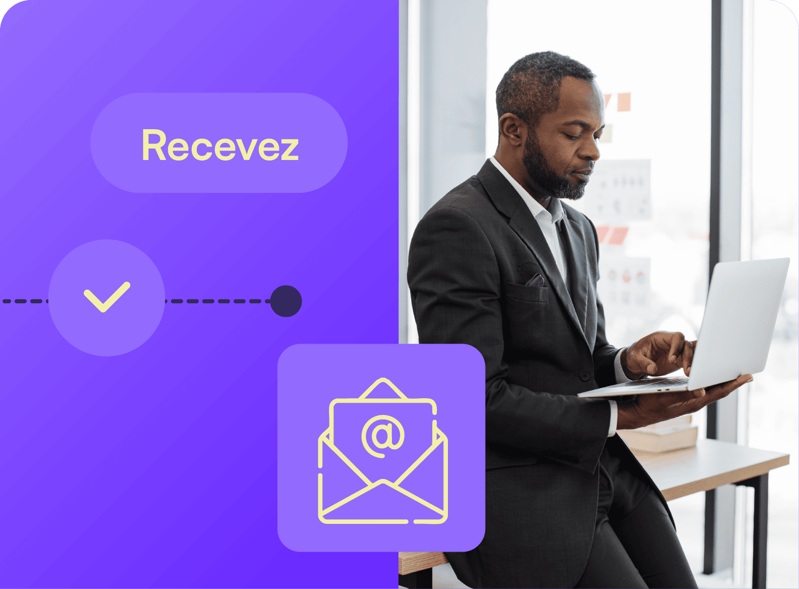 Votre destinataire reçoit un mail : il peut accéder au document à            signer.