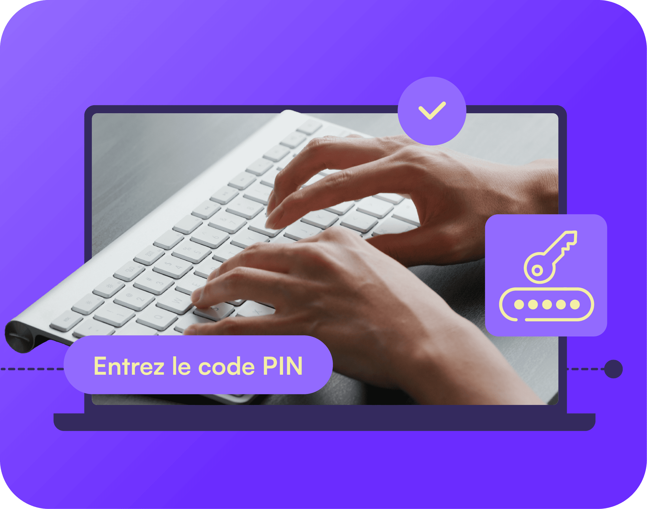 Entrez le code PIN de votre certificat sur support physique