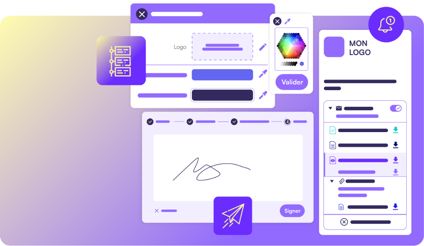 Interface plateforme de signature électronique 